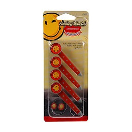 4 Pin's diffuseurs sur aérateur senteur fruits SMILEY