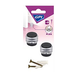 Butée élastique à Anneaux Noir x2