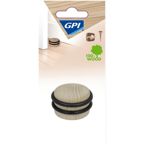 Butée hetre gm diamètre 48x30  bois brut