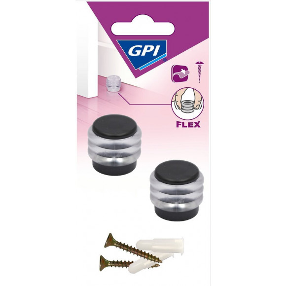 Butée élastique à Anneaux Noir x2