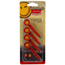 4 Pin's diffuseurs sur aérateur senteur fruits SMILEY