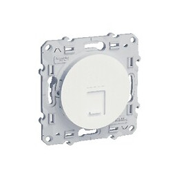 Odace-Prise RJ45 Blanc, grade 1 (téléphone) cat. 5 UTP