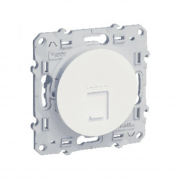 Odace-Prise RJ45 Blanc, grade 1 (téléphone) cat. 5 UTP