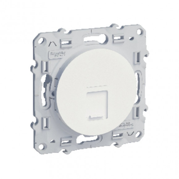 Odace-Prise RJ45 Blanc, grade 1 (téléphone) cat. 5 UTP