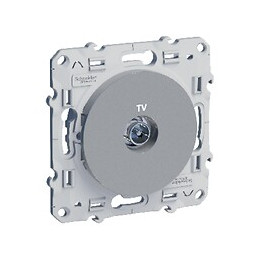 Odace, prise TV Alu, à vis