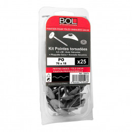 Fixation de de tole galva petite onde