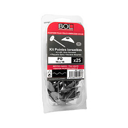 Fixation de de tole galva petite onde