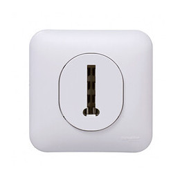 Ovalis - Prise téléphone en T, 8 contacts - Blanc