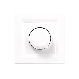 Asfora - Variateur rotatif 600W 2fils - Blanc