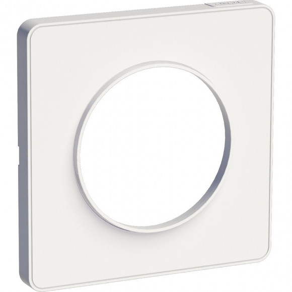 Odace Touch - Plaque aluminium brossé - Blanc