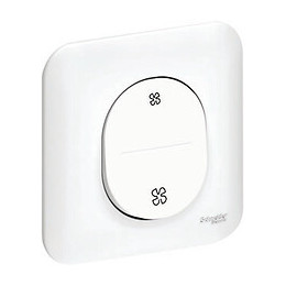 Ovalis - Interrupteur VMC, sans position arrêt - Blanc