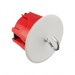 Boite point de centre cloison seche diametre 67 rouge