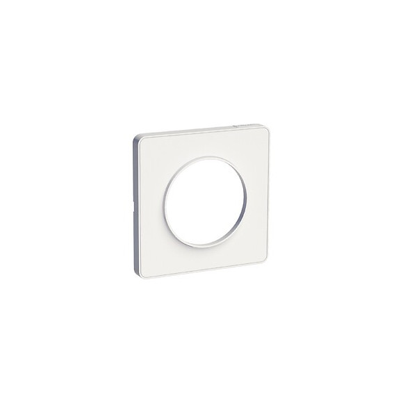 Odace Touch - Plaque aluminium brossé - Blanc