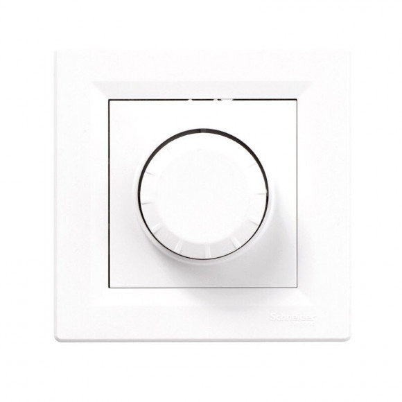 Asfora - Variateur rotatif 600W 2fils - Blanc