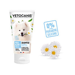 Shampoing Vétocanis pour chien poils clairs 300ml