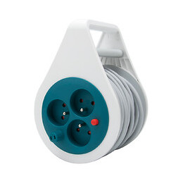 Mini-enrouleur domestique 7 mètres turquoise