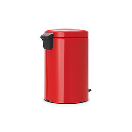 Poubelle de cuisine ronde à pédale NewIcon 20L - Passion Red