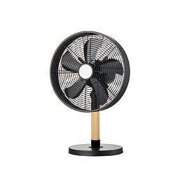 Ventilateur de table Old diamètre 30cm coloris Noir et Nature