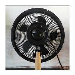 Ventilateur de table Old diamètre 30cm coloris Noir et Nature