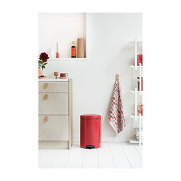Poubelle de cuisine ronde à pédale NewIcon 20L - Passion Red