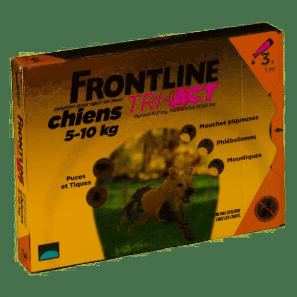 Frontline TRI-ACT 3x1ml pour chien de 5 à 10KG