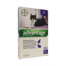 Antiparasitaire externe pour chats et lapins Advantage 80 x4