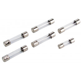 Lot de 5 fusibles en verre