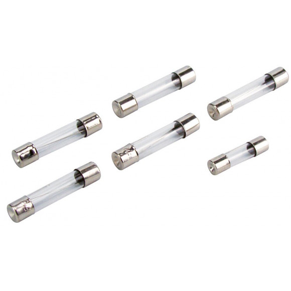 Lot de 5 fusibles en verre