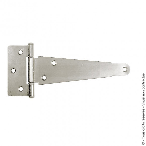 Penture anglaise axe composite Longueur 600mm zingué.