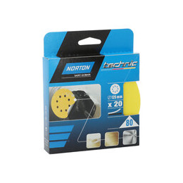 20 disques de ponÃ§age diamÃ¨tre 125mm Grain 80 pour ponceuse orbitale