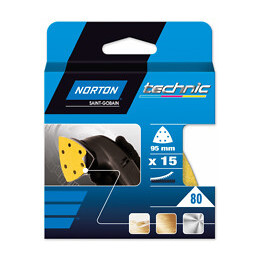 15 patins triangle à poncer 93mm Grain 80