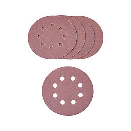 Disque perforé agrippant d.125mm grain 120, 8 trous lot de 5