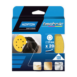 Lot de 20 disques abrasifs 125mm g80 8t