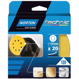 Lot de 20 disques abrasifs 125mm g80 8t