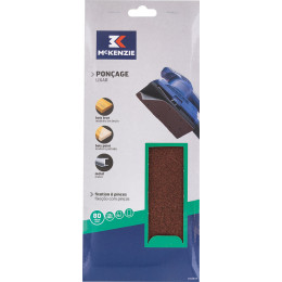 Patin rectangulaire à pince 115x280mm grain 80 lot de 10