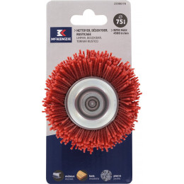 Brosse soucoupe perceuse d.75mm nylon