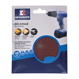 Disque plateau perceuse d.125mm grain 40 lot de 6