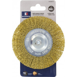 Brosse circulaire perceuse d.100x10mm laiton