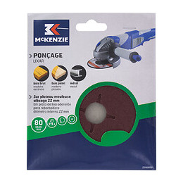 Disque plateau meuleuse d.115mm grain 80 lot de 3