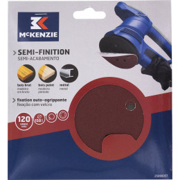 Disque perforé agrippant d.150mm grain 120, 6 trous lot de 5