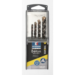 Coffret 4 forets béton spécial huisserie 3T 5-10mm