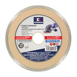 Disque diamant continu diamètre 125x2mm - alésage 22.2mm