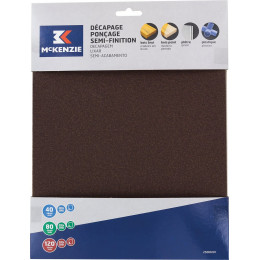 Feuilles abrasives silex assorties 230x280mm