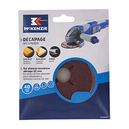 Disque plateau meuleuse d.125mm grain 40 lot de 3