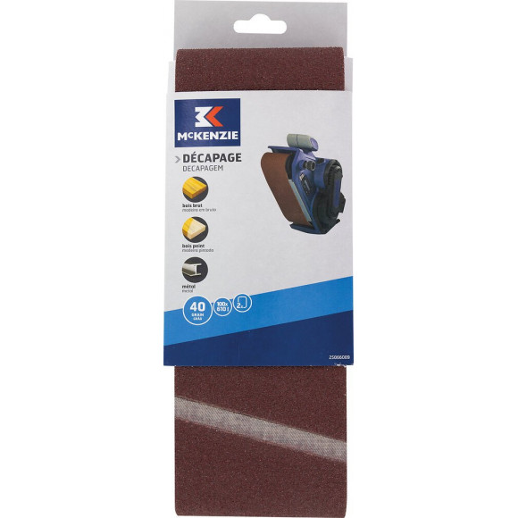 Bande sans fin abrasive 100x610mm G40 x2