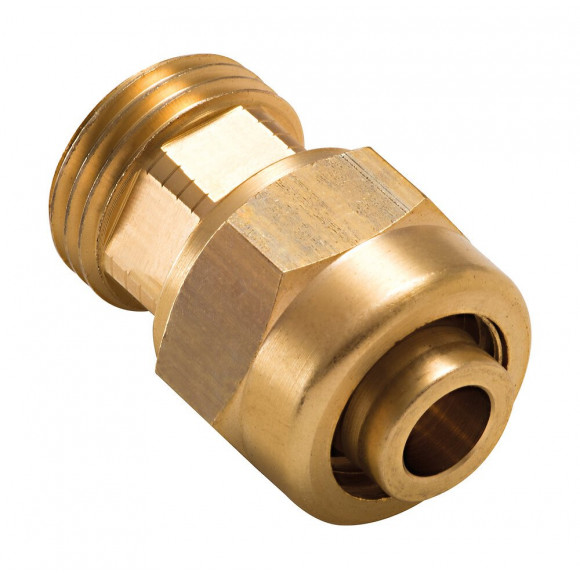 Raccord pour tube PER à compression diamètre 16mm mâle 3/8