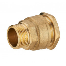 Raccord laiton droit PE mâle 15x21mm diamètre 20mm