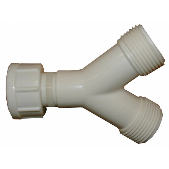Raccord ''Y'' plastique écrou tournant 20x27mm