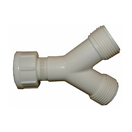Raccord ''Y'' plastique écrou tournant 20x27mm