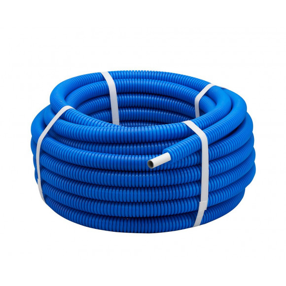 Tube gainé bleu multicouche en couronne D.16 longueur 25m